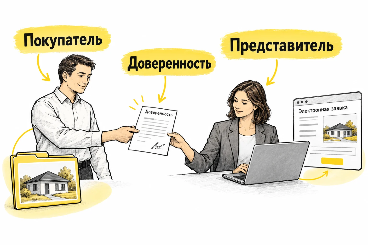 Покупатель выдаёт полномочия представителю для участия в банкротных торгах